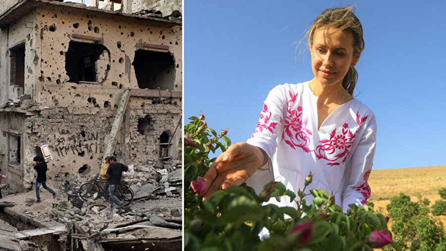 Fransız AFP’nin Suriye'nin Lübnan sınırına yakın Kalamun bölgesinde Esma Esed'in çiçek toplarken fotoğraflarını paylaşması, ajansın, First Lady'nin Suriye savaşındaki rolünü aklamaya yardım etmekle suçlanmasına sebep oldu.