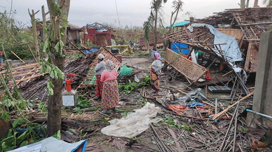 14 Mayıs'taki Mocha Kasırgası'nda en çok Arakan eyaleti zarar gördü.