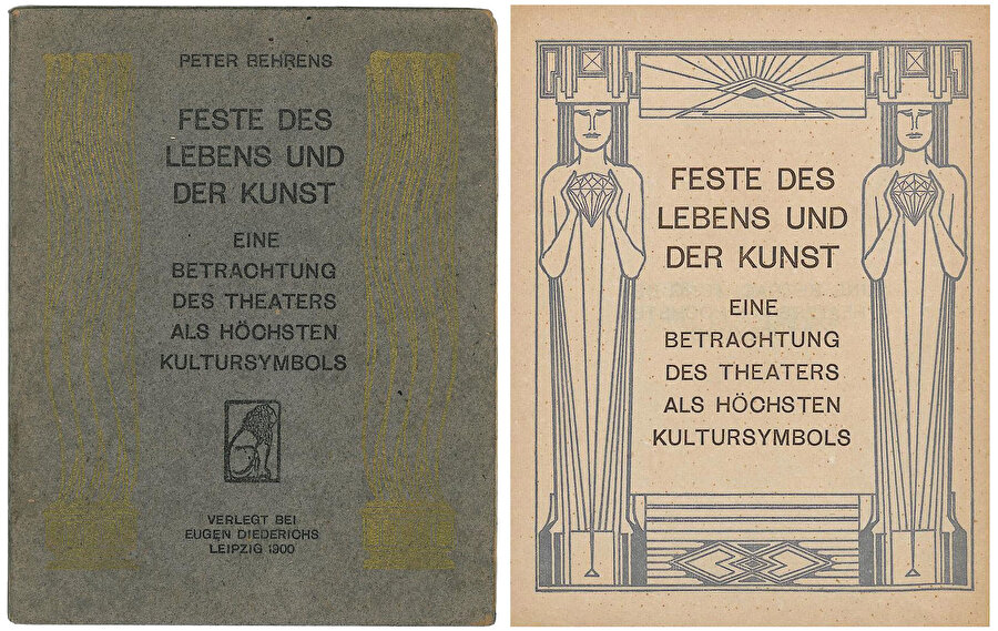  Feste Der Lebens und Der Kunst eserinin kapak ve başlık sayfası, 1900. 