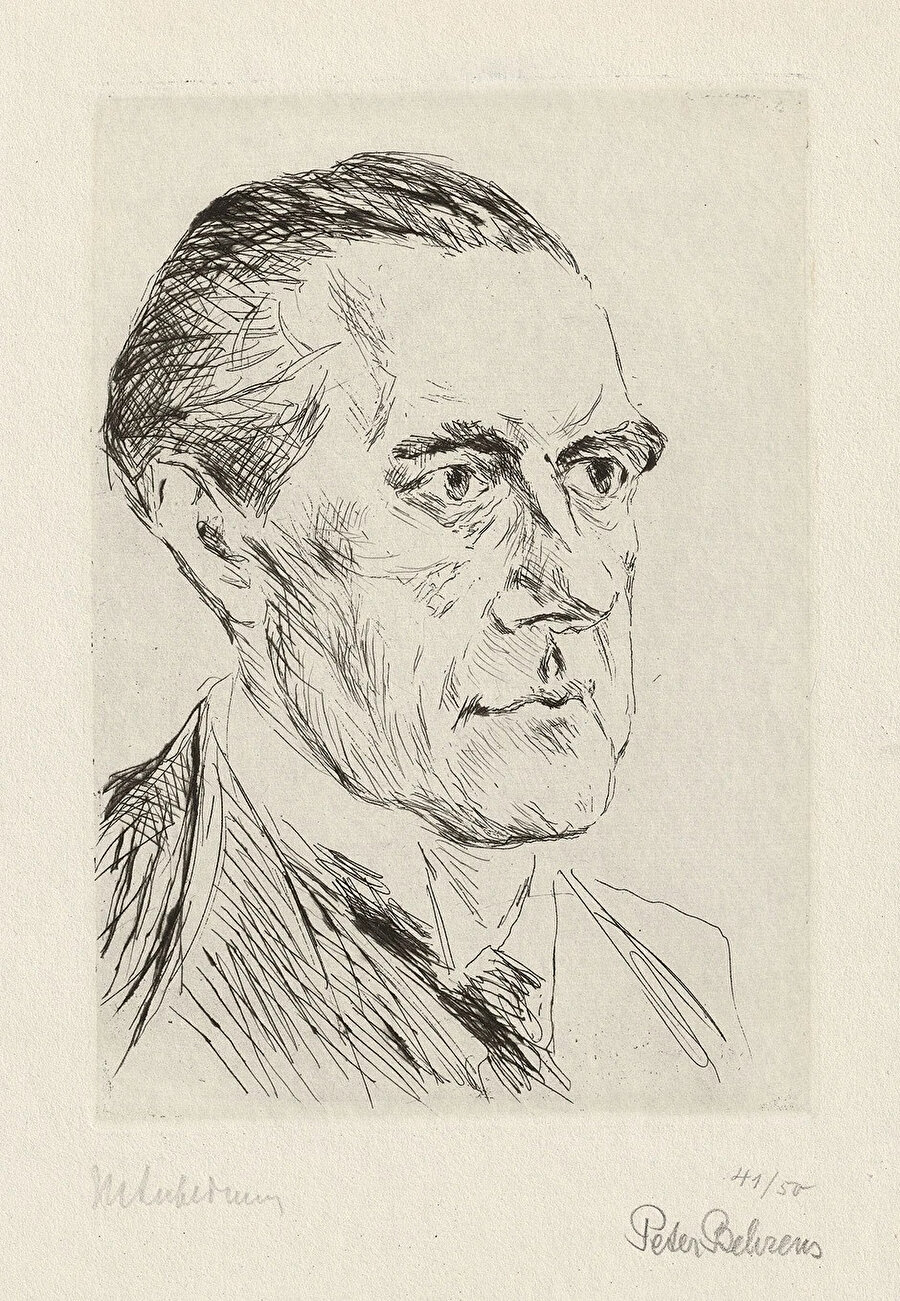 Max Liebermann’ın kaleminden Peter Behrens, 1923. 