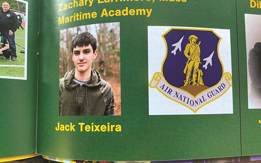 Jack Teixeira ABD Hava Kuvvetleri Milli Muhafızı.