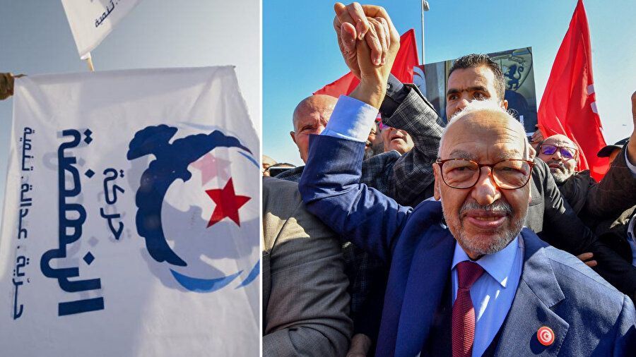 Nahda Hareteki lideri Raşid Gannuşi.