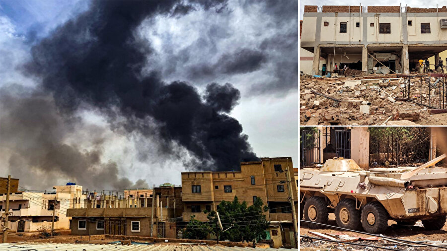 Sudan'ın başkenti Hartum'da yaklaşık sekiz hafta önce başlayan çatışmalar devam ediyor.