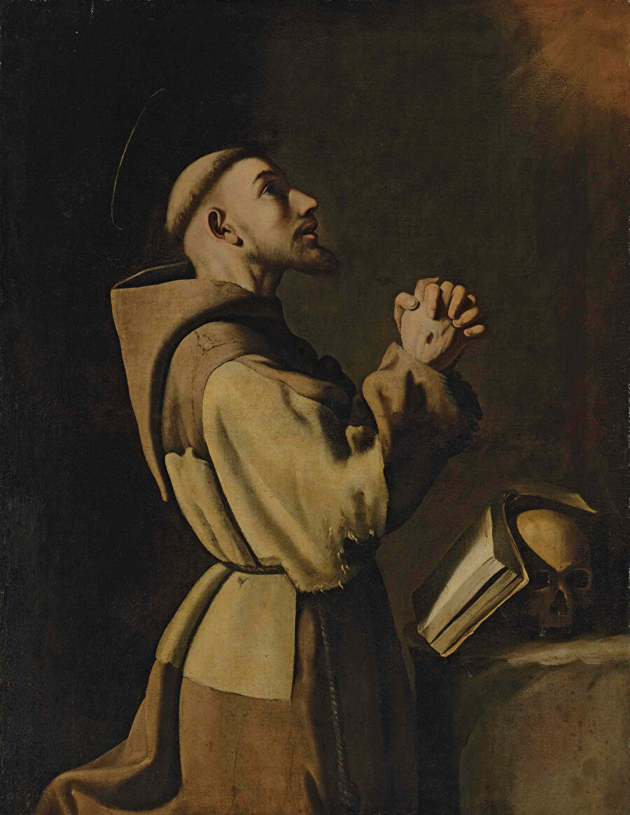  Assisi'li Aziz Francis dua ediyor.