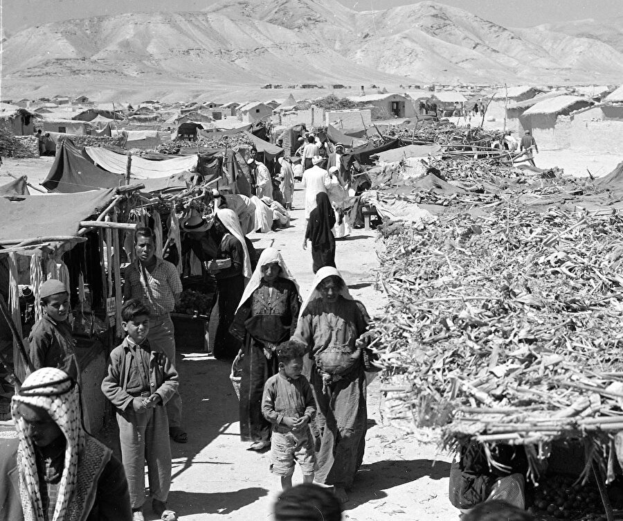 İşgal altındaki Batı Şeria'nın güneyinde bulunan Eriha kentindeki Akabe Cebr Mülteci Kampı.