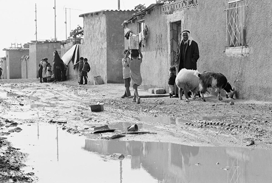 Ürdün'de bulunan en küçük mülteci kampı Talbieh, 1983. 
