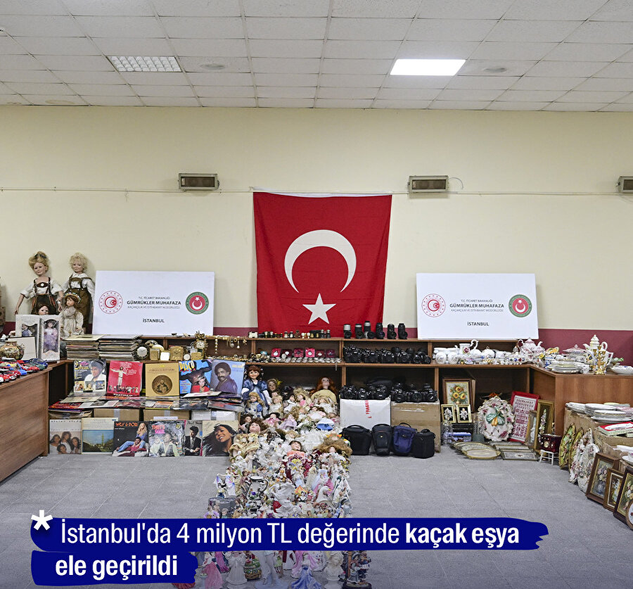 İstanbul'da 4 milyon TL değerinde kaçak eşya ele geçirildi