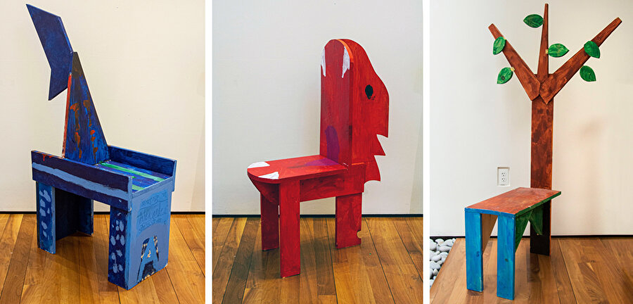 Sandalye tasarım örnekleri, Kaynak: Dezeen. 