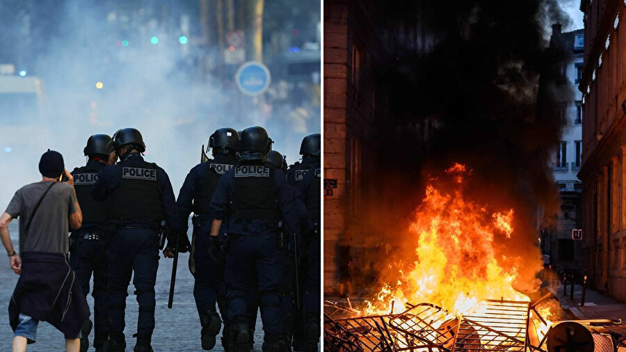 Fransa'daki protestolar 7. gününde: 45 bin polis ve jandarma görev yapıyor