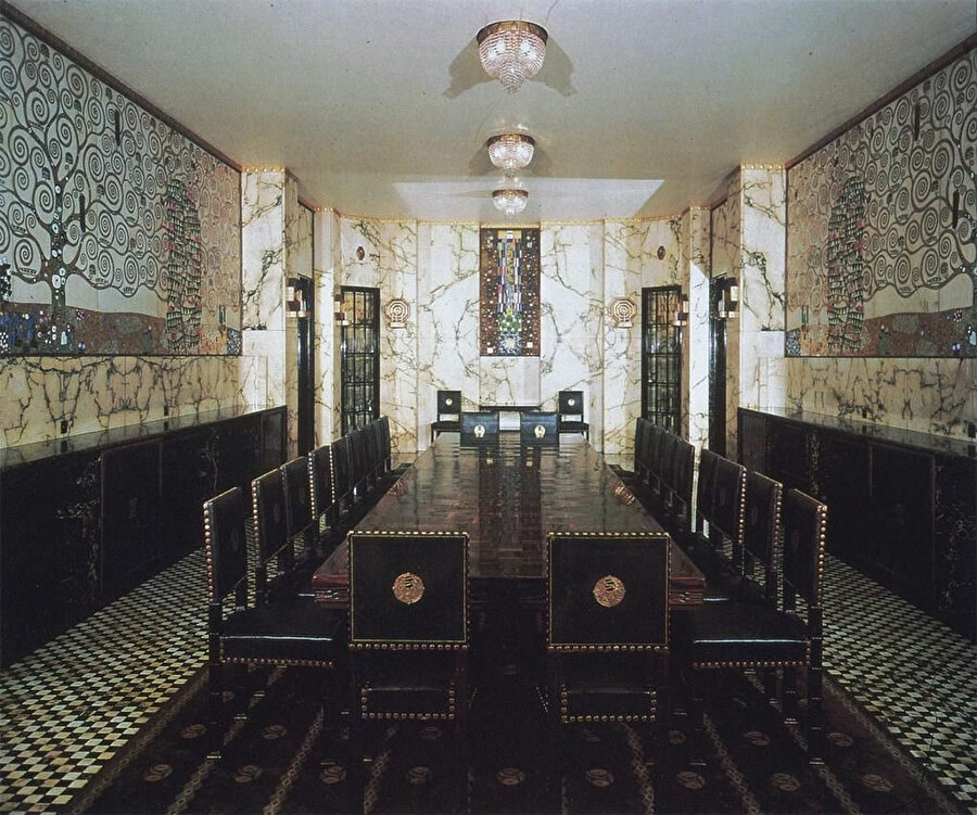 Palais Stoclet Yemek Odasındaki Klimt Mozaikleri. 