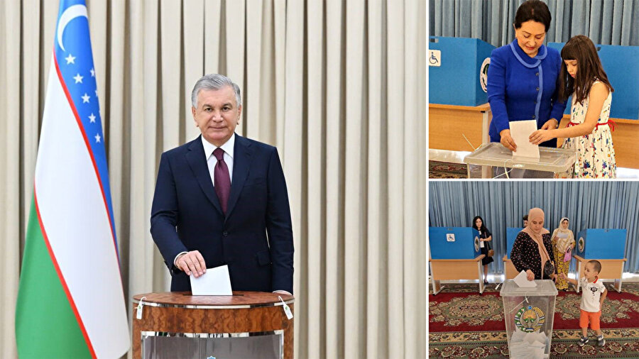 Özbekistan Cumhurbaşkanı Mirziyoyev, seçimleri yeniden kazandı.