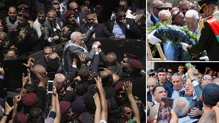 Filistin Devlet Başkanı, Cenin Mülteci Kampı'nı ziyaret etti.