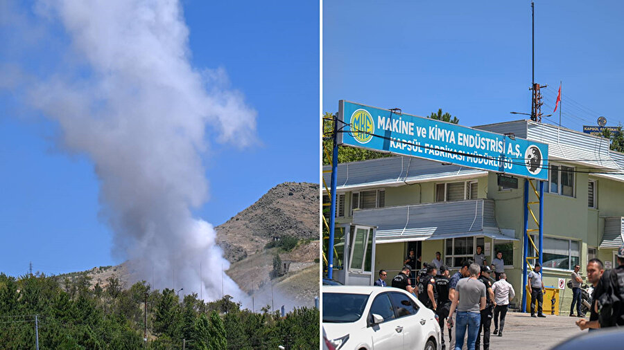 Ankara'da Makine ve Kimya Endüstrisi (MKE) fabrikasında patlama