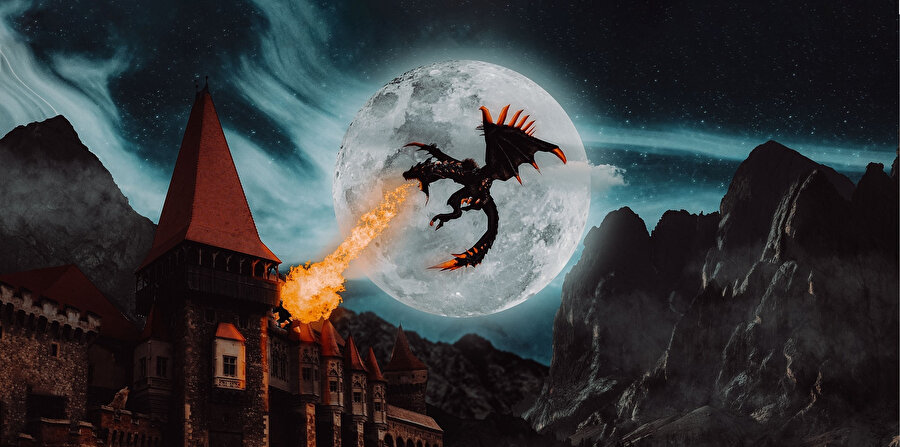 Evet, evrendeki herhangi bir anın içinde, tanınmayan bir zaman diliminde, yaşayan gerçek bir ejderha 