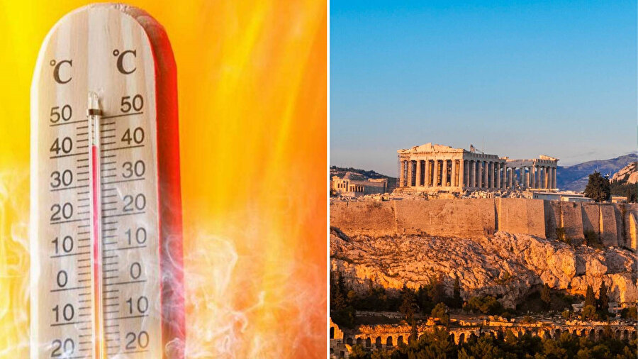 Yunanistan'da aşırı sıcaklar yüzünden tarihi mekanlara ziyaret kısıtlamasına gidildi