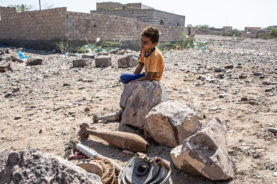 2022’de Yemen'de 199 çocuk, mayınlar ve patlamamış mühimmatların kurbanı olurken bu rakam, ülkedeki toplam çocuk ölümlerinin yüzde 55'ine tekabül ediyor.