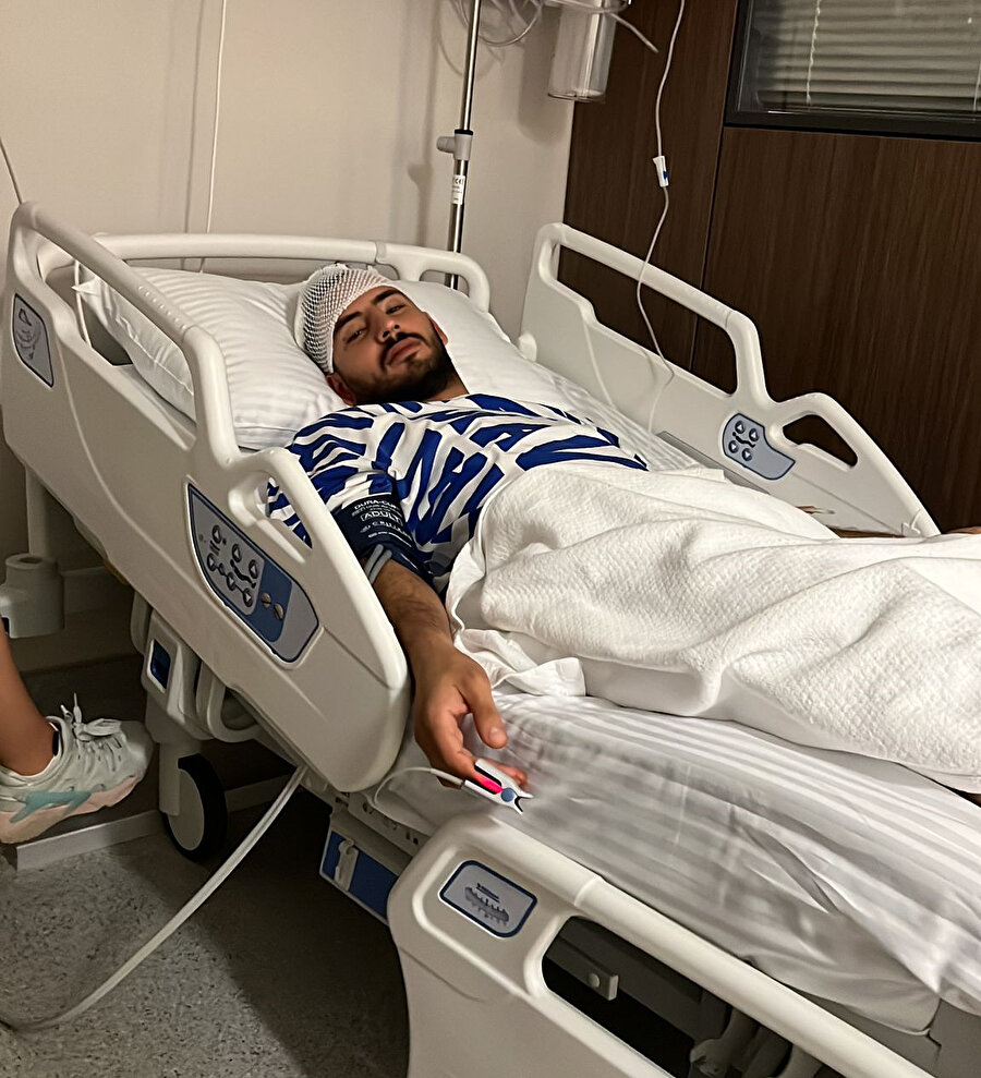 Balkondan atılan tüp otomobilin tavanından girip sürücünün başına düştü