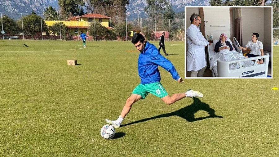 Annesine donör olan ​genç futbolcu kariyerinden vazgeçti