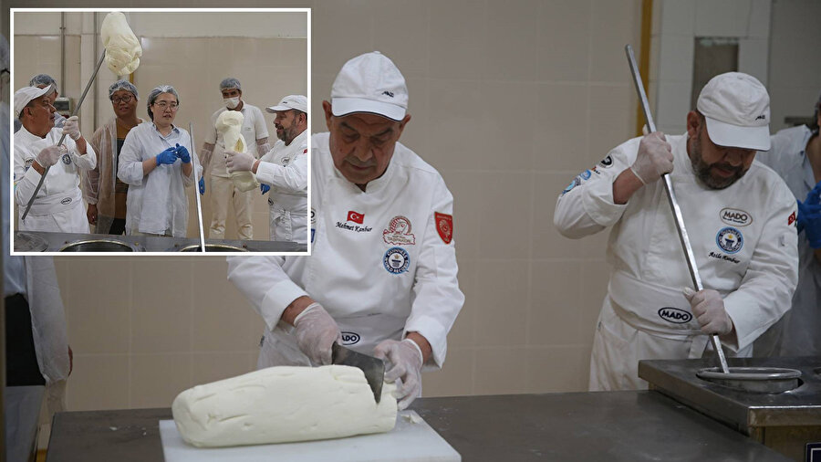 Kahramanmaraş'ta Çinli yapımcılara kesme Maraş dondruma gösterisi