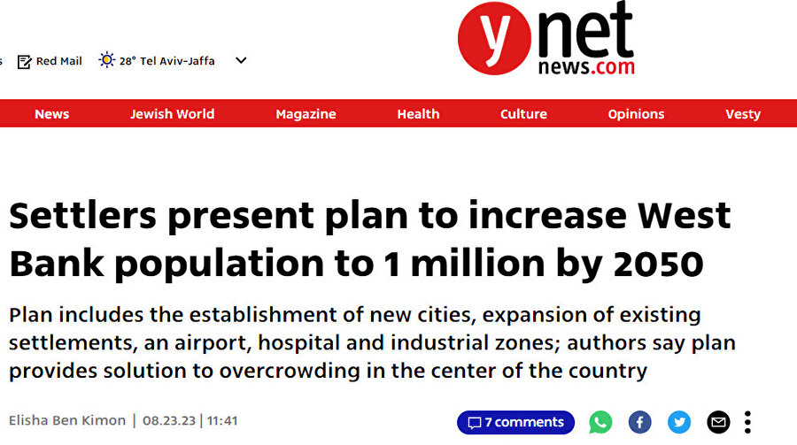İsrail'de yayın yapan Ynet haber sitesine göre, Başbakan Binyamin Netanyahu'ya sunulan plan, bir havalimanı, hastane, istihdam için sanayi bölgeleri ve yeni şehirlerin kurulmasını kapsıyor.