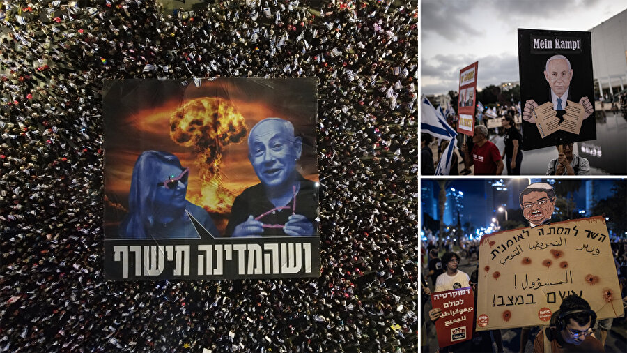 Tel Aviv'deki gösteride, Arap toplumunda artan cinayetlere karşı &quot;hükûmetin kayıtsızlığına ve ihmaline&quot; dikkat çekildi.  