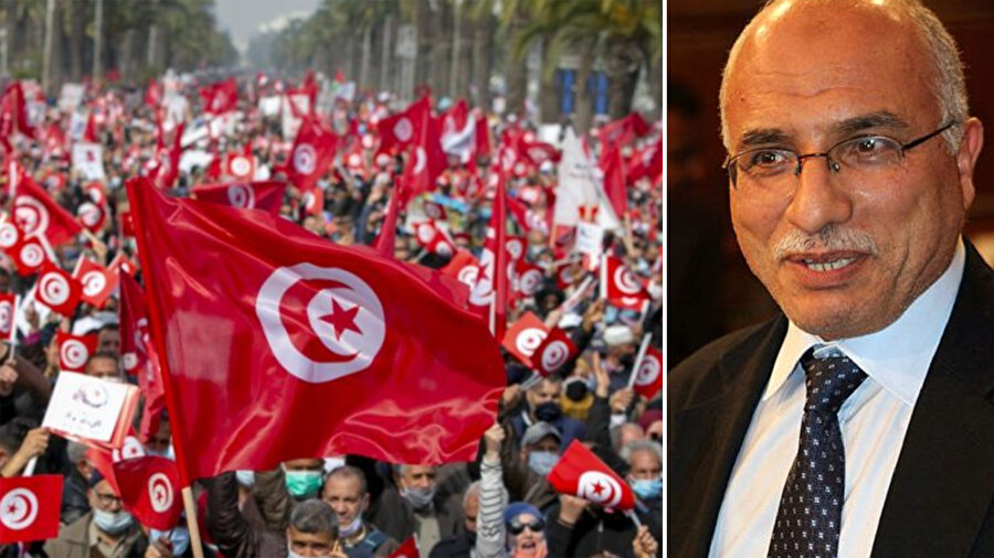 Tunus resmî makamlar Abdülkerim Haruni'nin ev hapsine alınmasına ilişkin henüz bir açıklama yapmadı fakat Ulusal Kurtuluş Cephesi, ev hapsine alınan Nahda Hareketi Partisi Şura Konseyi Başkanı Haruni ve hareketiyle tam dayanışma içinde olunduğu ifade etti.