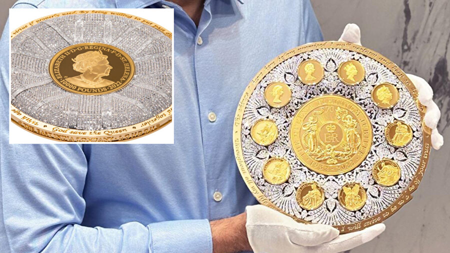 Kraliçe II. Elizabeth anısına tasarlanan madeni para