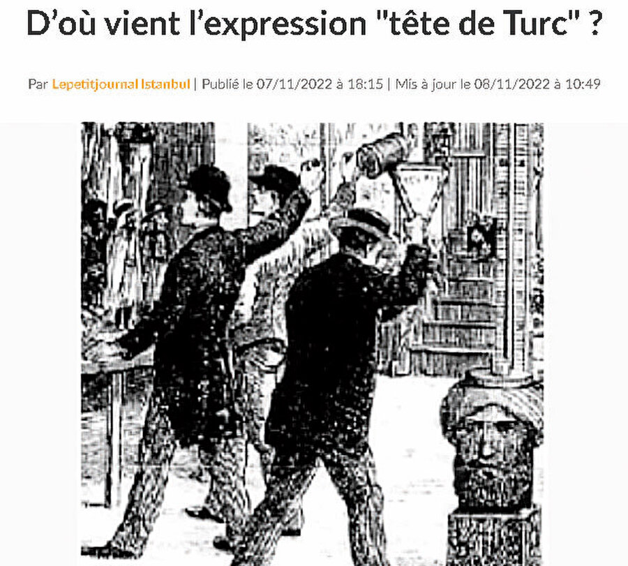 “Tête de Turc/ Türk kafası”