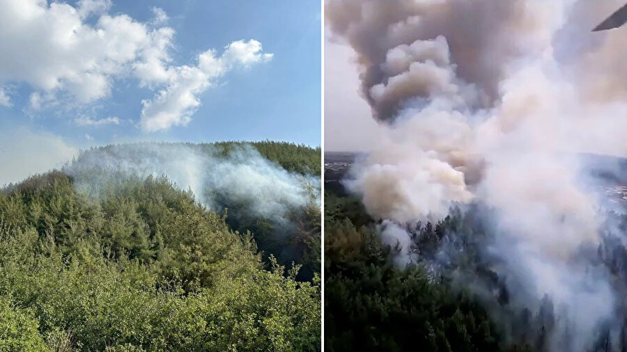 İzmir ve Osmaniye yangınlarından görüntüler