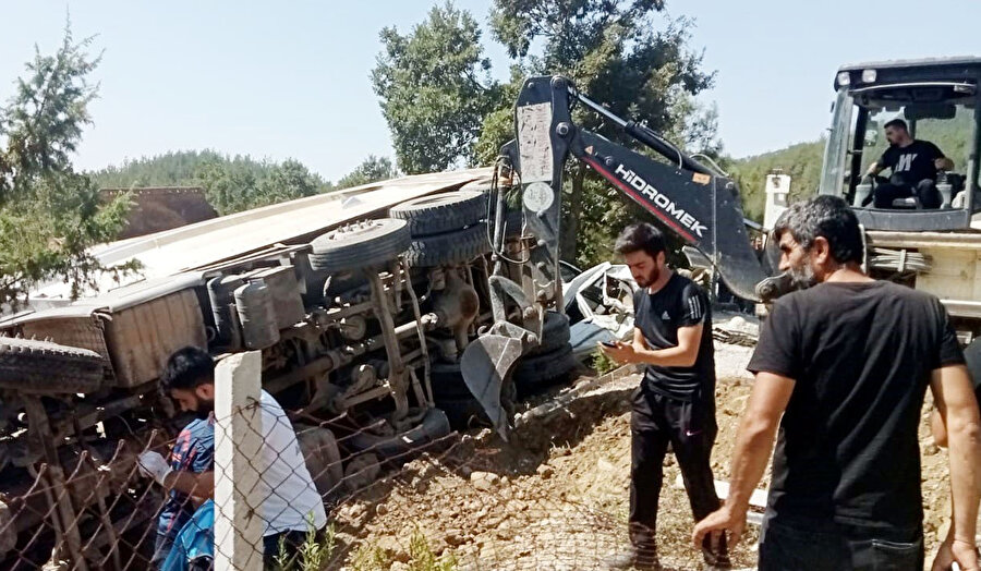 Kaza yerinden bir fotoğraf