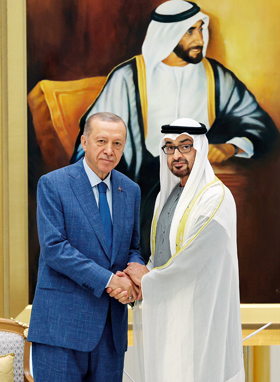 Cumhurbaşkanı Recep Tayyip Erdoğan ve BAE Devlet Başkanı Şeyh Muhammed Bin Zayed el Nahyan 