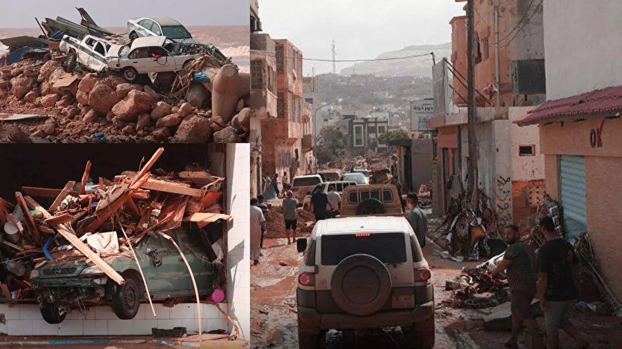 Libya'daki fırtınadan görüntüler