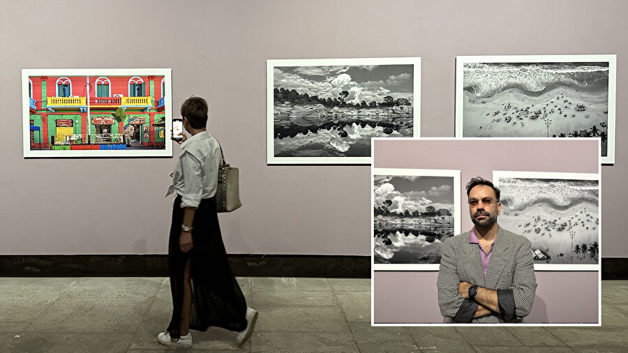 Fotoğraf sanatçısı Coşar Kulaksız'ın &quot;ARADA&quot; sergisi Tophane-i Amire'de açıldı.