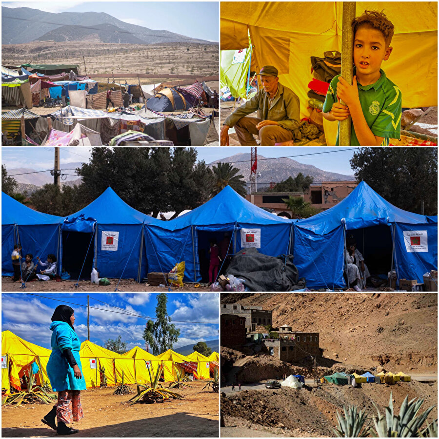 Fas'ta 60 yılı aşkın süredir yaşanan en ölümcül depremden sağ kurtulanlar, kayıplara yönelik arama çalışmaları devam ederken, çadırlarda ve sokaklarda kalmaya devam ediyor.