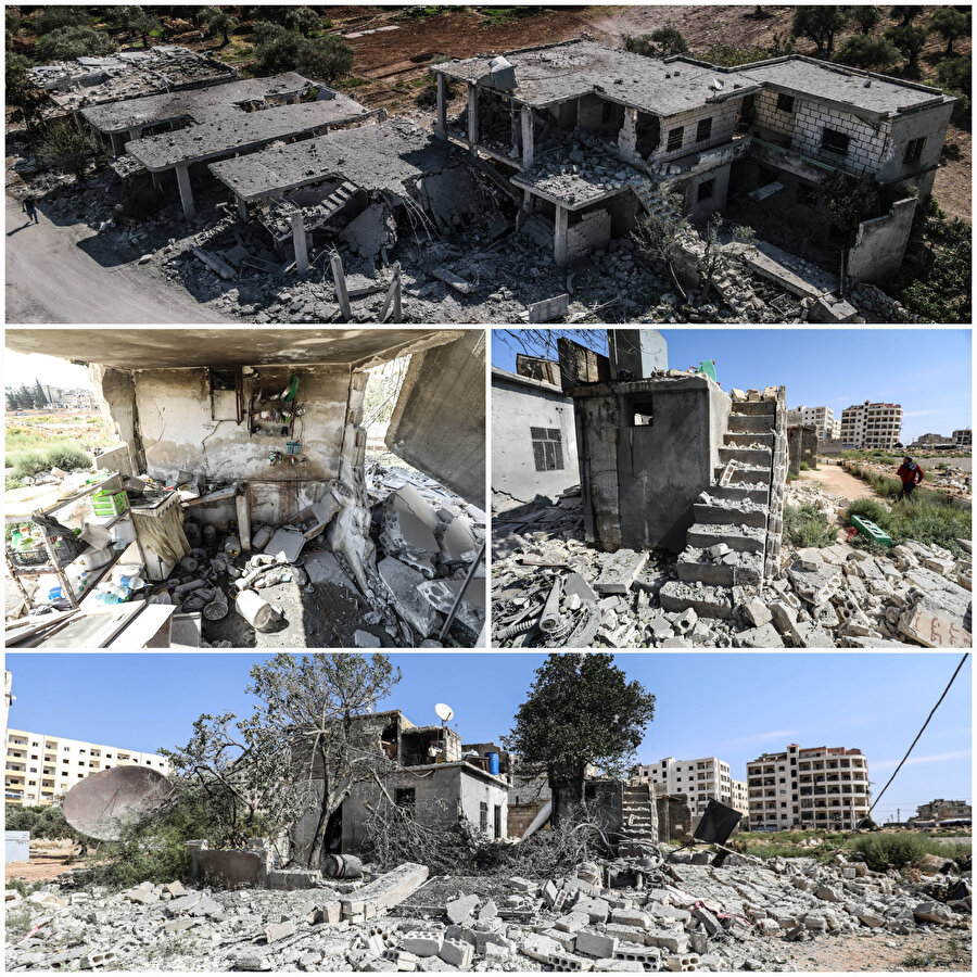 Suriye ordusunun İdlib kent merkezine düzenlediği saldırıda 13 sivil yaralandı.