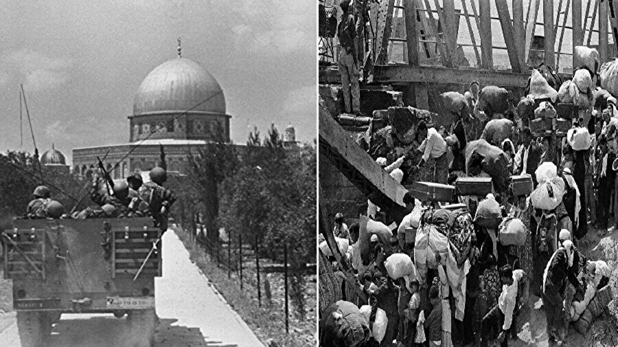 İsrail askerleri, 7 Haziran 1967'de Doğu Kudüs'ü ele geçirmiş ve Mescid-i Aksâ'ya girmişti.