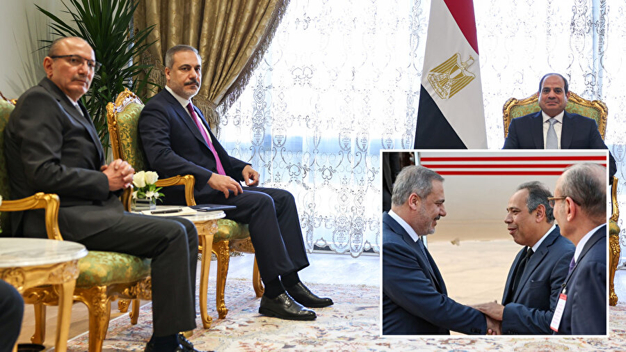 Dışişleri Bakanı Hakan Fidan, Mısır Cumhurbaşkanı Abdulfettah Es-Sisi
