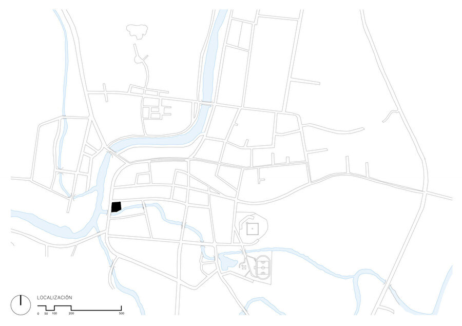 Şehirdeki konumu gösteren harita. 