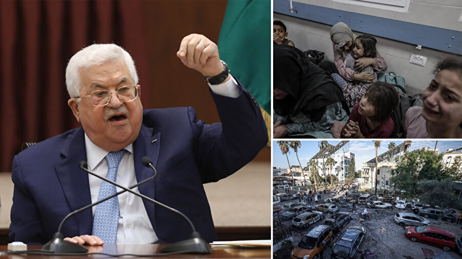 Filistin Devlet Başkanı Mahmud Abbas, İsrail'in hastane saldırısına 'cezalandırma ve sorgudan kaçmalarına izin vermeyeceğiz' dedi.
