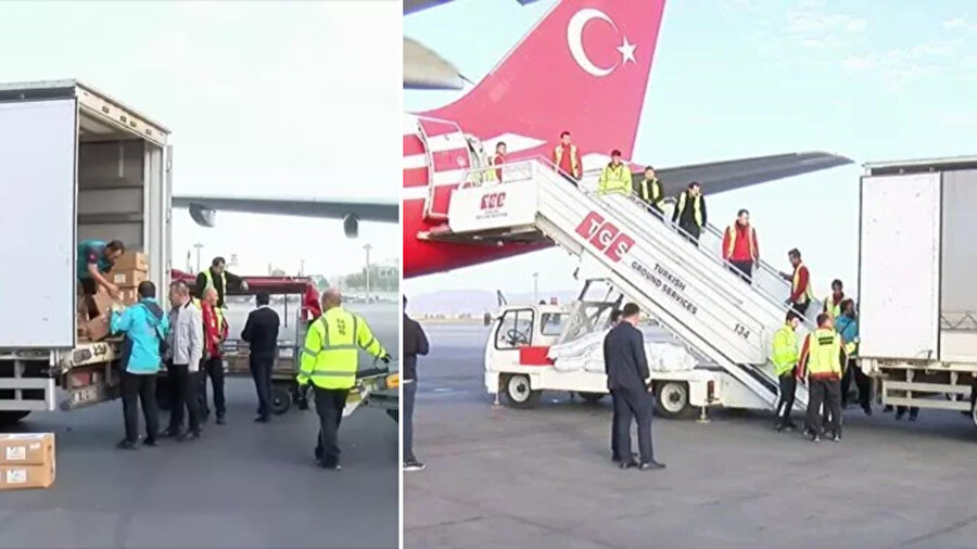 Cumhurbaşkanlığı uçağı ile Mısır'a tıbbi malzeme götürülecek.