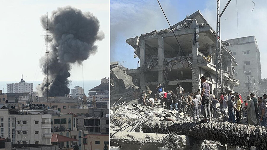 Gazze'de yıkılan binaların enkazında hala 830'u çocuk 1500 kişi olduğu açıklandı.