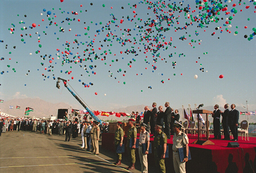 İsrail-Ürdün Barış Anlaşması, büyük bir coşkuyla kutlanmıştı.
