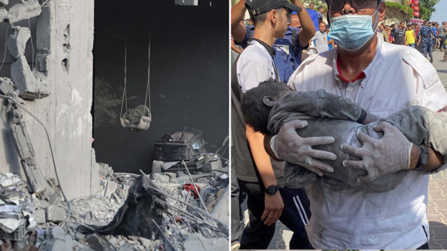 İsrail'in Han Yunus'taki sivillere ait evleri bombalaması sonucu 15 Filistinli öldü