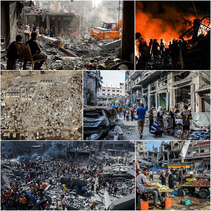 İsrail 21 gündür Gazze'yi vuruyor...