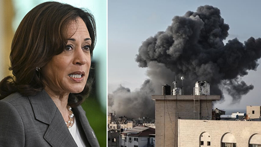 ABD Başkan Yardımcısı Kamala Harris, savaş bölgesine asker gönderilmeyeceğini açıkladı.