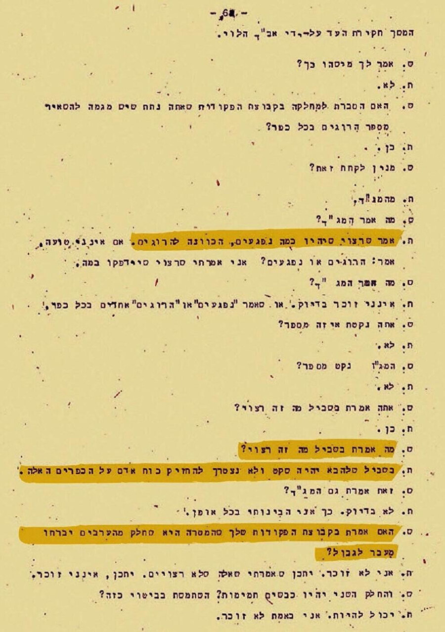 Saldırının üzerinden 66 yıl geçtikten sonra İsrail’in yayınladığı gizli belgelerden biri, “çok sayıda ölü olmasının arzu edildiğini” açıkça gösteriyordu.