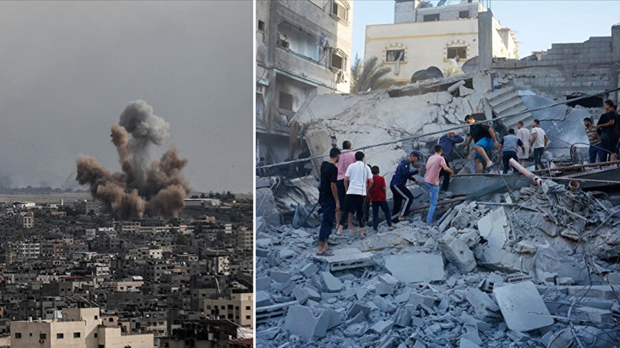 İsrail, Gazze'de sivilleri hedef almaya devam ediyor.