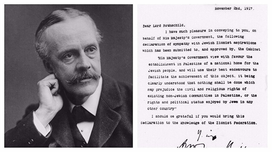 Balfour Deklarasyonu, Filistin'de bir Yahudi devleti kurulması yolundaki en büyük dönemeçlerden biri olarak kabul ediliyor.
