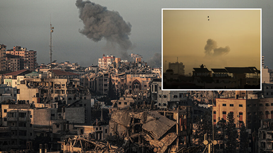 İsrail Gazze'deki Nasr Çocuk Hastanesi'nin girişini bombaladı