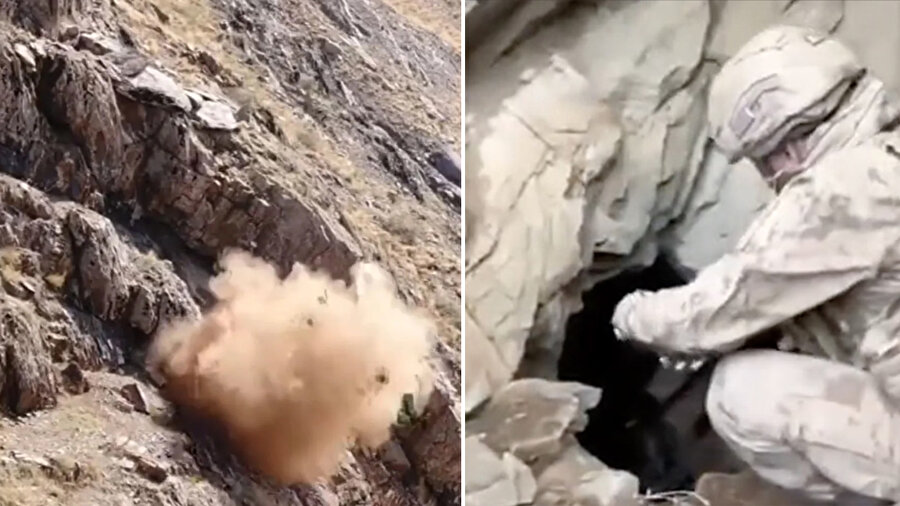 Kahramanlar Operasyonu kapsamında bölücü terör örgütünün 21 mağara ve sığınağı imha edildi.